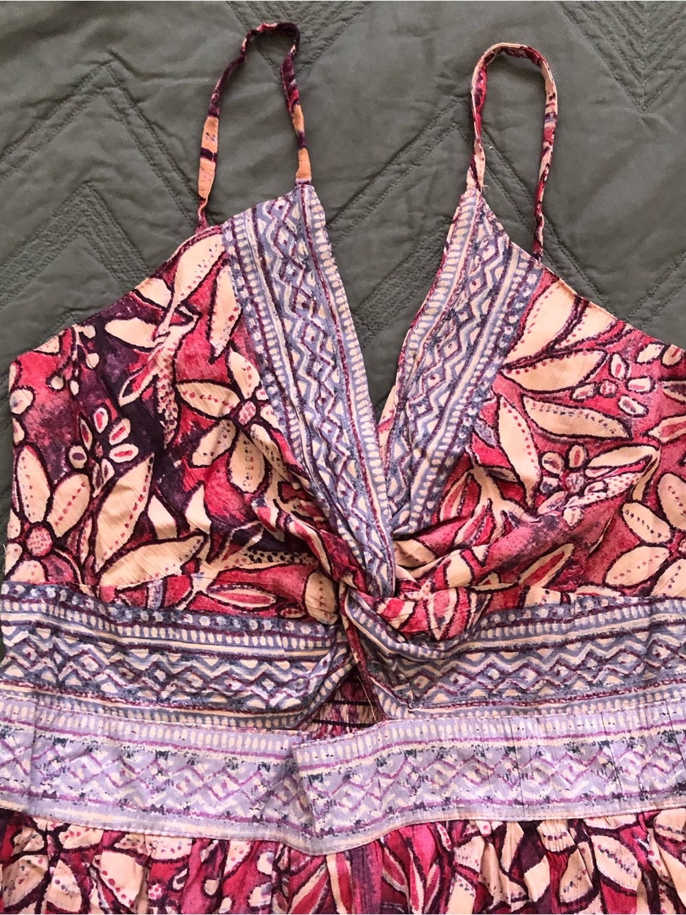 Angie Floral Maxi Dress in Plum and Lavender - Picture 5 of 8